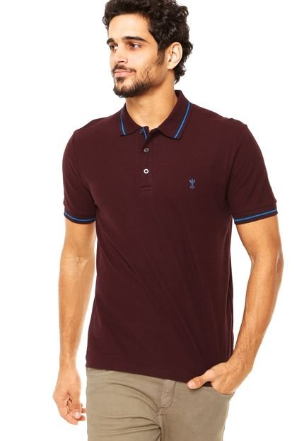 Camisa Polo Arrow Logo Vinho - Marca Arrow