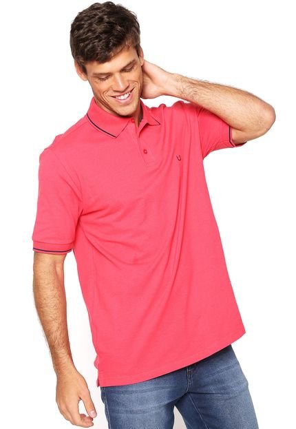 Camisa Polo Base Jeans Logo Coral - Marca Base Jeans