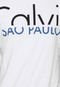 Camiseta Calvin Klein Jeans Escrita Branca - Marca Calvin Klein Jeans