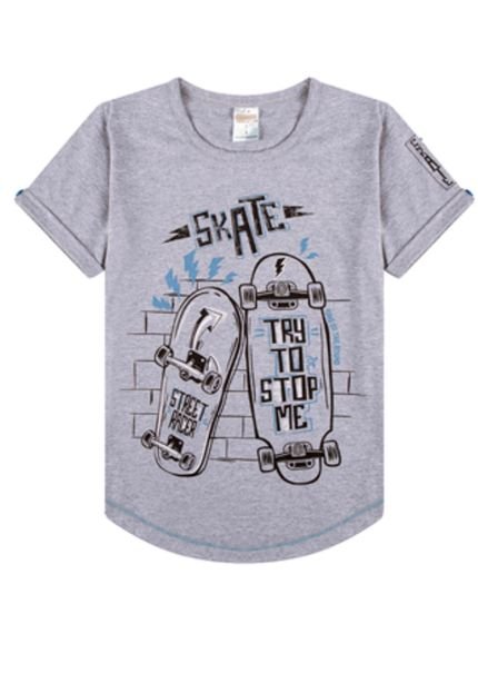 Camiseta juvenil estampada Skate Manga Curta - Marca PIFTPAFT