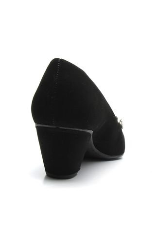 Peep Toe DAFITI SHOES Salto Grosso Preto - Compre Agora