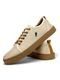 Tênis Masculino Casual Sapatênis Polo Bege Wit Shoes em Lona Original Esporte Fino Costurado E Meia Lupo - Marca Wit Shoes