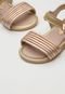 Sandália Infantil Pimpolho Metalizada Dourada - Marca Pimpolho