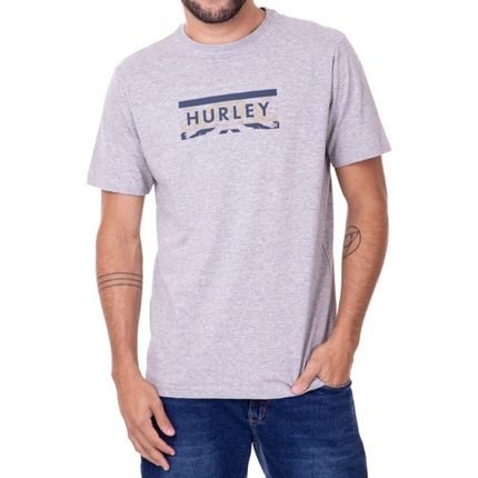 Camiseta Hurley Voice Masculina Cinza Mescla - Marca Hurley