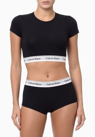 Top Calvin Klein Underwear Modern Cotton MAR4091 09 Preto