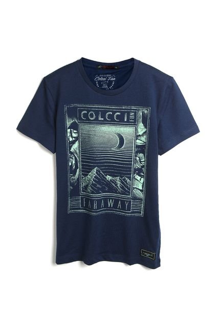 Camiseta Colcci Fun Infantil Estampada Azul-Marinho - Marca Colcci Fun
