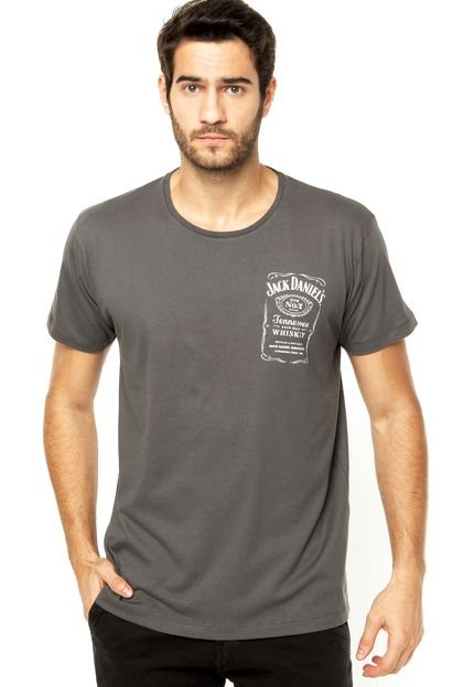 Camiseta Jack Daniels Estampa Cinza - Marca Jack Daniels