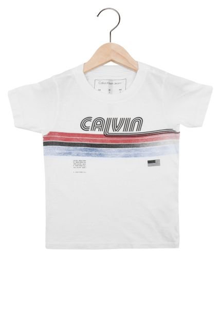 Camiseta Calvin Klein Kids Manga Curta Menino Branco - Marca Calvin Klein Kids