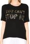 Camiseta Canal Cant't Stop Preta - Marca Canal