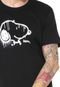 Camiseta Snoopy Manga Curta Graffiti 01 Preta - Marca Snoopy