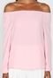 Blusa Aishty Ombro a Ombro Textura Rosa - Marca Aishty