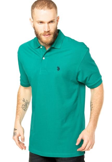 Camisa Polo U.S. Polo Verde - Marca U.S. Polo