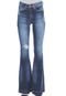 Calça Jeans Calvin Klein Jeans Flare Destroyed Azul - Marca Calvin Klein Jeans