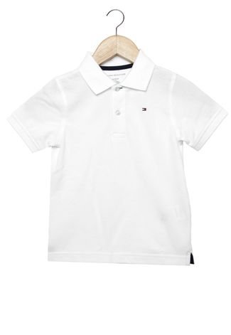 Camisa Branca Tommy Hilfiger Infantil - Oxente Imports