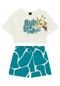 Pijama Juvenil com T-shirt Cropped e Shorts - Marca Lunender