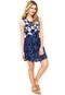 Vestido Curto Roxy Shaded Geo Seaspray Pattern Azul-Marinho - Marca Roxy