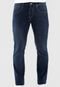 Calça Jeans Calvin Klein Jeans Slim Estonada Azul-Marinho - Marca Calvin Klein Jeans