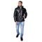 Jaqueta Masculina Gangster Puffer Corino com Capuz Preta - Marca Gangster