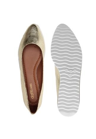 Sapatilha DAFITI SHOES Dourada - Compre Agora