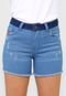 Short Jeans Hang Loose Bordado Azul - Marca Hang Loose