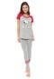 Pijama Hering Estampada Cinza - Marca Hering