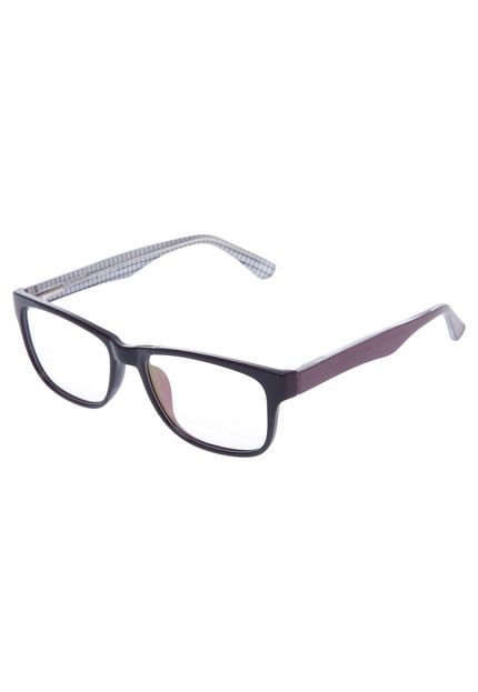 Óculos Receituário FiveBlu Quadriculado Vermelho - Marca FiveBlu
