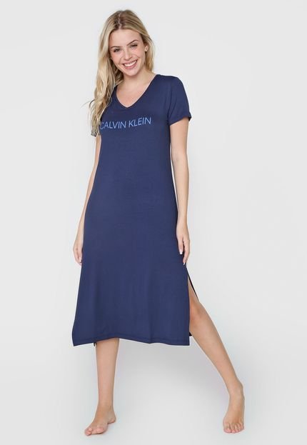 Camisola Calvin Klein Underwear Longa Logo Azul-Marinho - Marca Calvin Klein Underwear