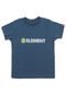 Camiseta Element Menino Escrita Azul - Marca Element