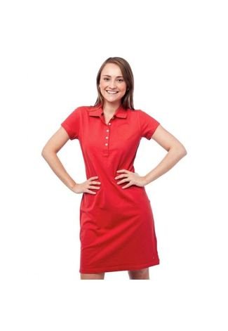 Red cheap polo dress