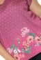 Blusa Cativa Plus Estampada Pink - Marca Cativa Plus