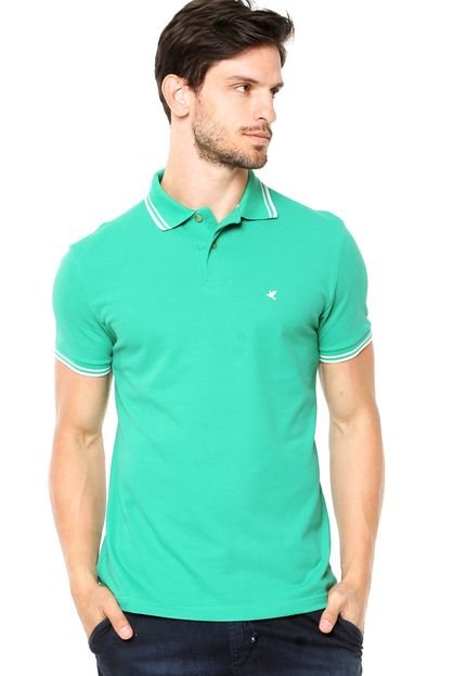 Camisa Polo Malwee Bordado Verde - Marca Malwee