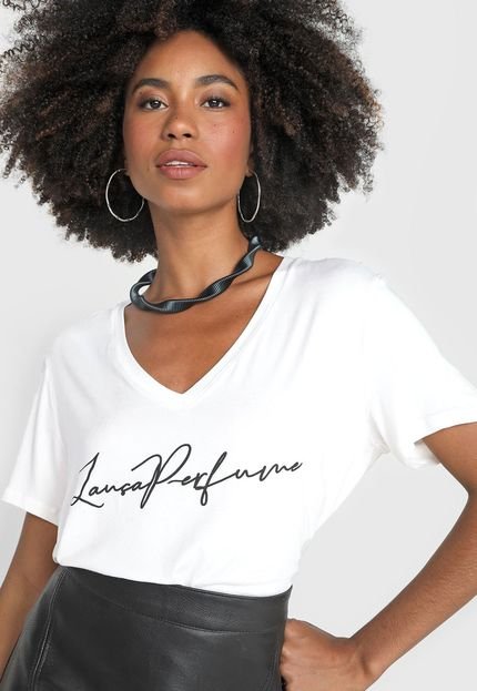 Camiseta Lança Perfume Logo Off-White - Marca Lança Perfume