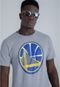 Camiseta NBA Especial Estampada Golden State Warriors Casual Cinza - Marca NBA