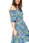 Vestido Ciganinha Mixxon Curto Floral Azul/Rosa - Marca Mixxon