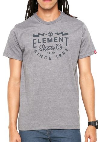 Camiseta Element Skate Co I Cinza