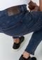 Calça Jeans Slim Lavagem Escura com Cadarço - Marca Hangar 33