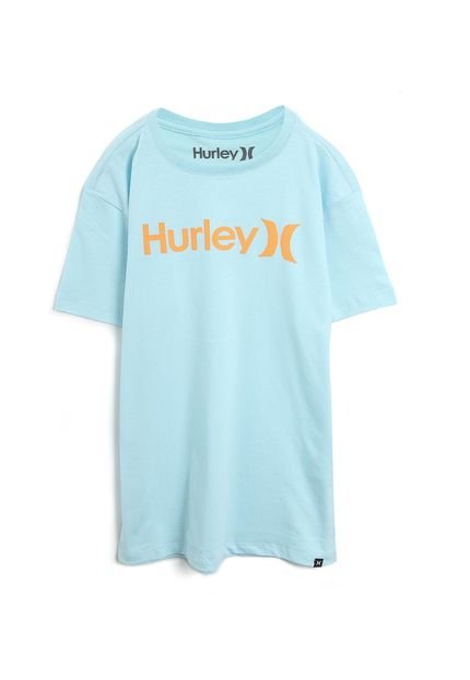 Camiseta Hurley Menino Escrita Azul - Marca Hurley