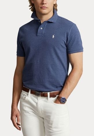 Camisa Polo Polo Ralph Lauren Logo Azul