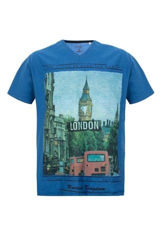 Camiseta Fakini London Azul