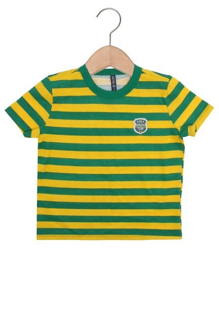 Camiseta Cativa Brasil Amarela/Verde - Marca Cativa