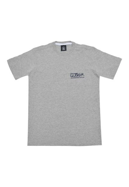 Camiseta Volcom Menino Estampado Cinza - Marca Volcom
