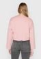 Blusa de Moletom Fechada Colcci Lettering Rosa - Marca Colcci