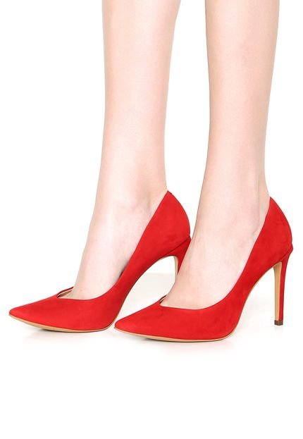 Scarpin Dumond Salto Fino Vermelho - Marca Dumond