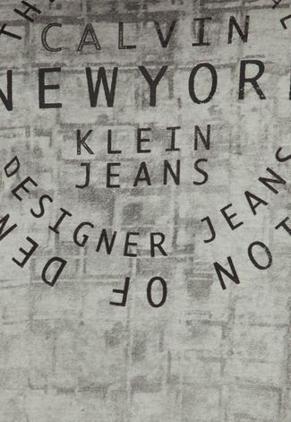 Camiseta Calvin Klein Jeans Lovers Cinza