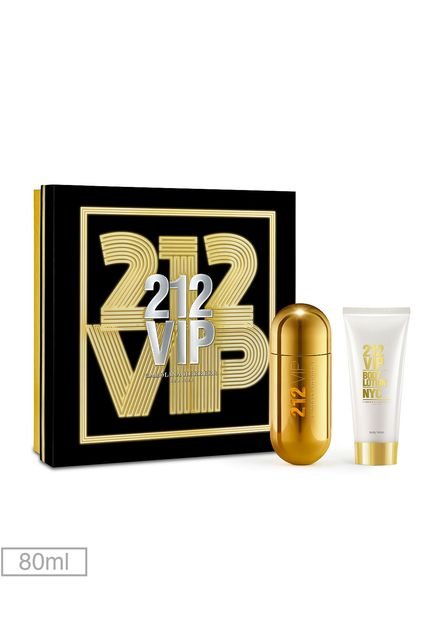 Kit Perfume 212 VIP Carolina Herrera 80ml - Marca Carolina Herrera