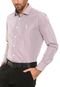 Camisa Aleatory Slim Padronagem  Vermelha - Marca Aleatory