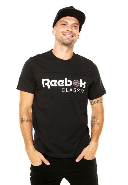 Camiseta Reebok Classic Estampada Preta - Marca Reebok Classic