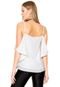 Blusa Canal Off Shoulder Off White - Marca Canal