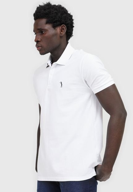 Camisa Polo Aleatory Reta Logo Branca - Marca Aleatory