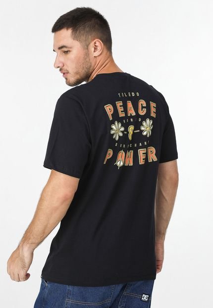 Camiseta Hurley Peace & Power Preta - Marca Hurley